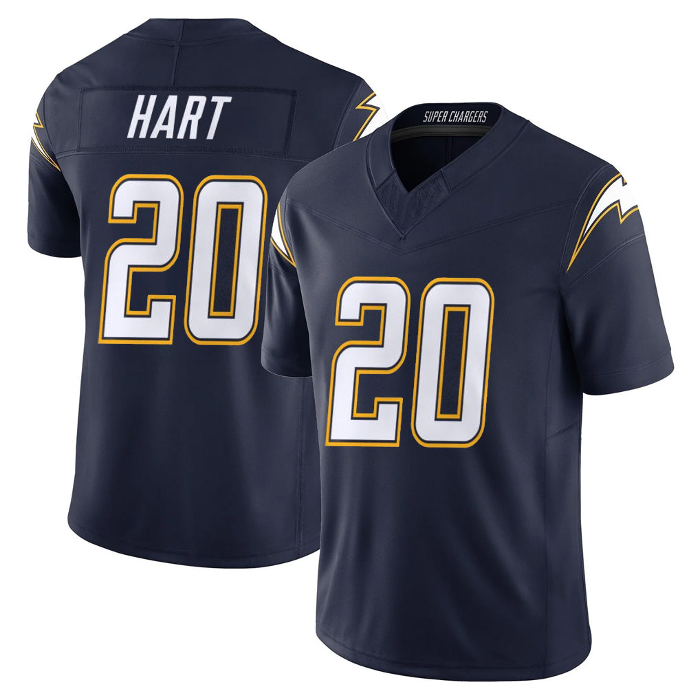 Elroe LA.Chargers #20 Cam Hart Player Navy Vapor F.U.S.E. Limited Home Game Stitched Jerseys