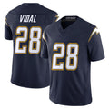 Elroe LA.Chargers #28 Kimani Vidal Player Navy Vapor F.U.S.E. Limited Home Game Stitched Jerseys