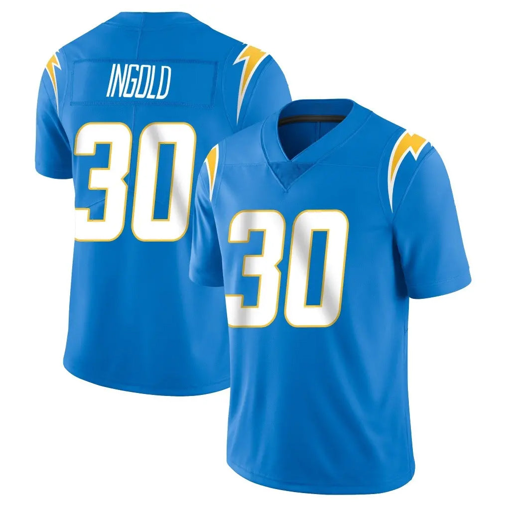 Elroe LA.Chargers #30 Alec Ingold Player Blue Limited Vapor Untouchable Home Game Stitched Jerseys