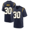 Elroe LA.Chargers #30 Alec Ingold Player Navy Home Game Stitched Jerseys