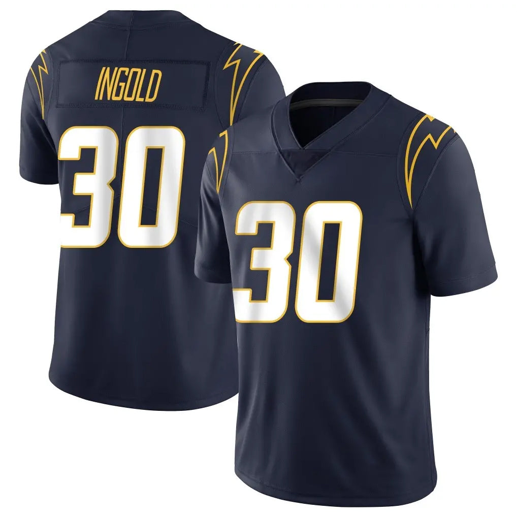 Elroe LA.Chargers #30 Alec Ingold Player Navy Limited Vapor Untouchable Home Game Stitched Jerseys