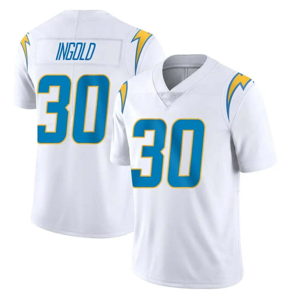 Elroe LA.Chargers #30 Alec Ingold Player White Limited Vapor Untouchable Home Game Stitched Jerseys