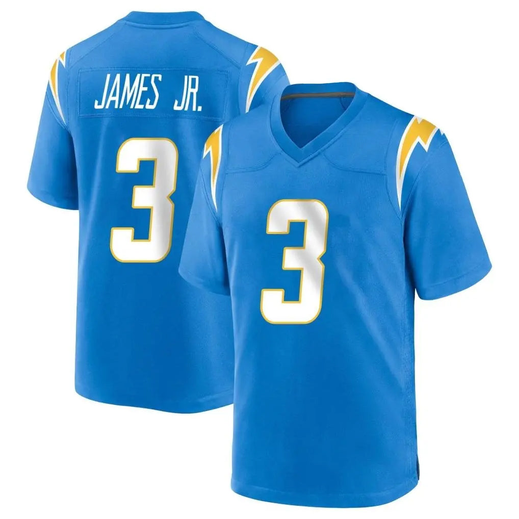 Elroe LA.Chargers #3 Derwin James Jr. Player Blue Home Game Stitched Jerseys