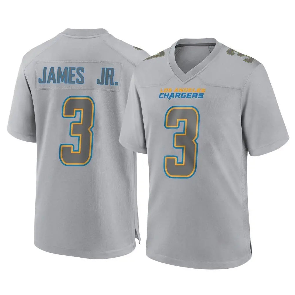 Elroe LA.Chargers #3 Derwin James Jr. Player Gray Atmosphere Fashion Home Game Stitched Jerseys
