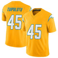 Elroe LA.Chargers #45 Tuli Tuipulotu Player Gold Limited Vapor F.U.S.E. Home Game Stitched Jerseys