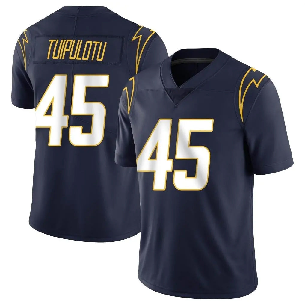 Elroe LA.Chargers #45 Tuli Tuipulotu Player Navy Limited Vapor Untouchable Home Game Stitched Jerseys