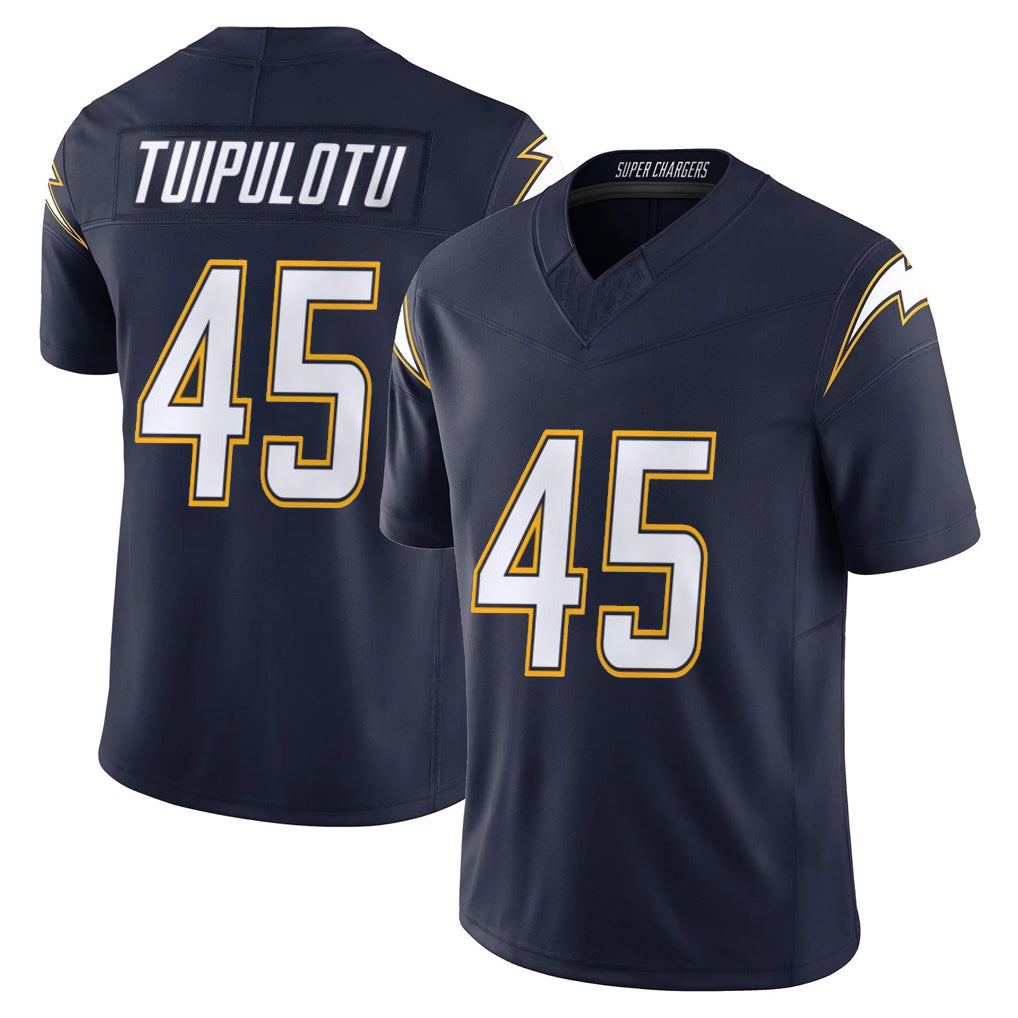 Elroe LA.Chargers #45 Tuli Tuipulotu Player Navy Vapor F.U.S.E. Limited Home Game Stitched Jerseys