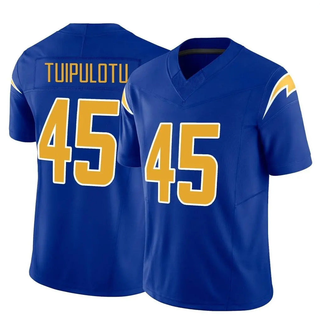 Elroe LA.Chargers #45 Tuli Tuipulotu Player Royal Limited Vapor F.U.S.E. Home Game Stitched Jerseys