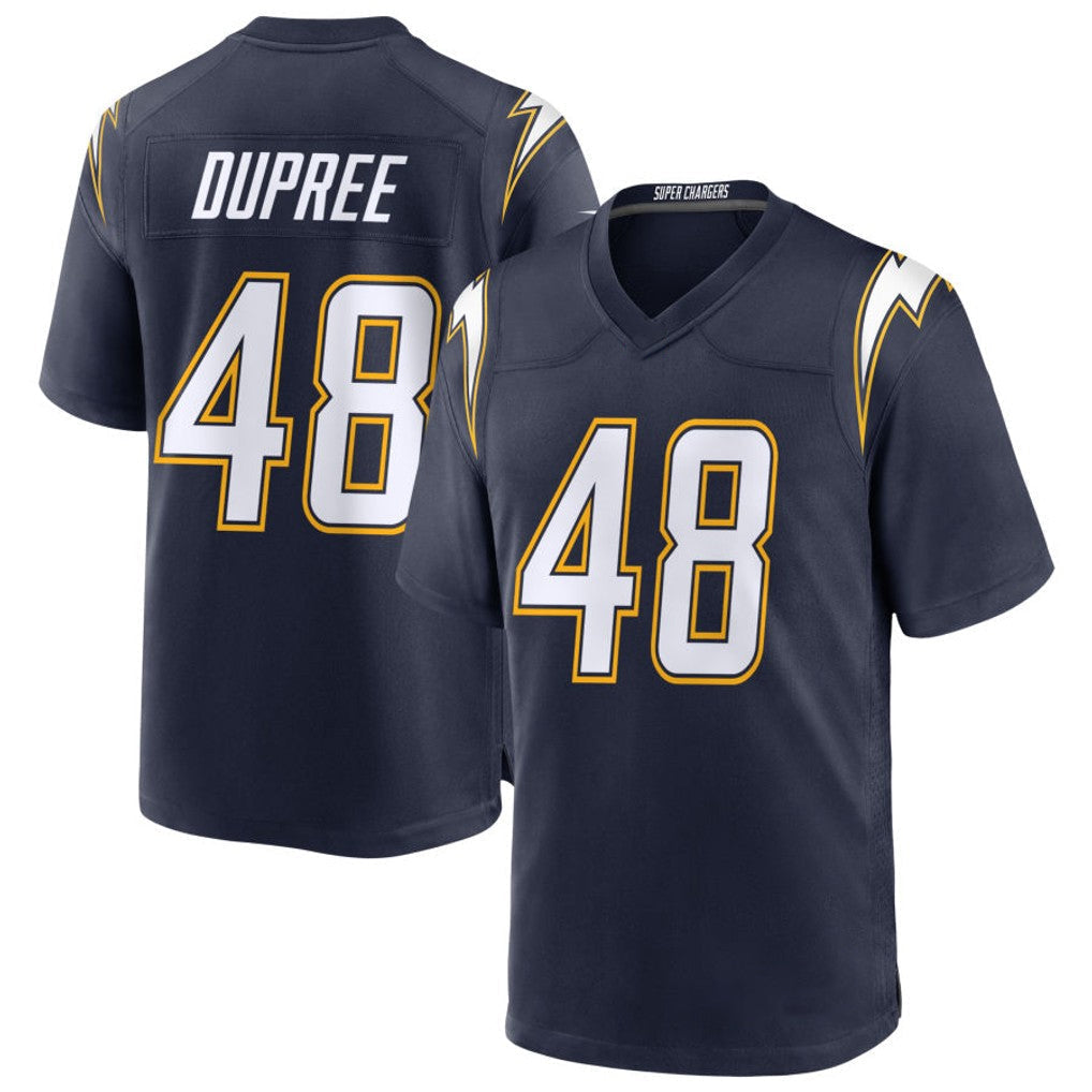 Elroe LA.Chargers #48 Bud Dupree Player Navy Alternate Home Game Stitched Jerseys