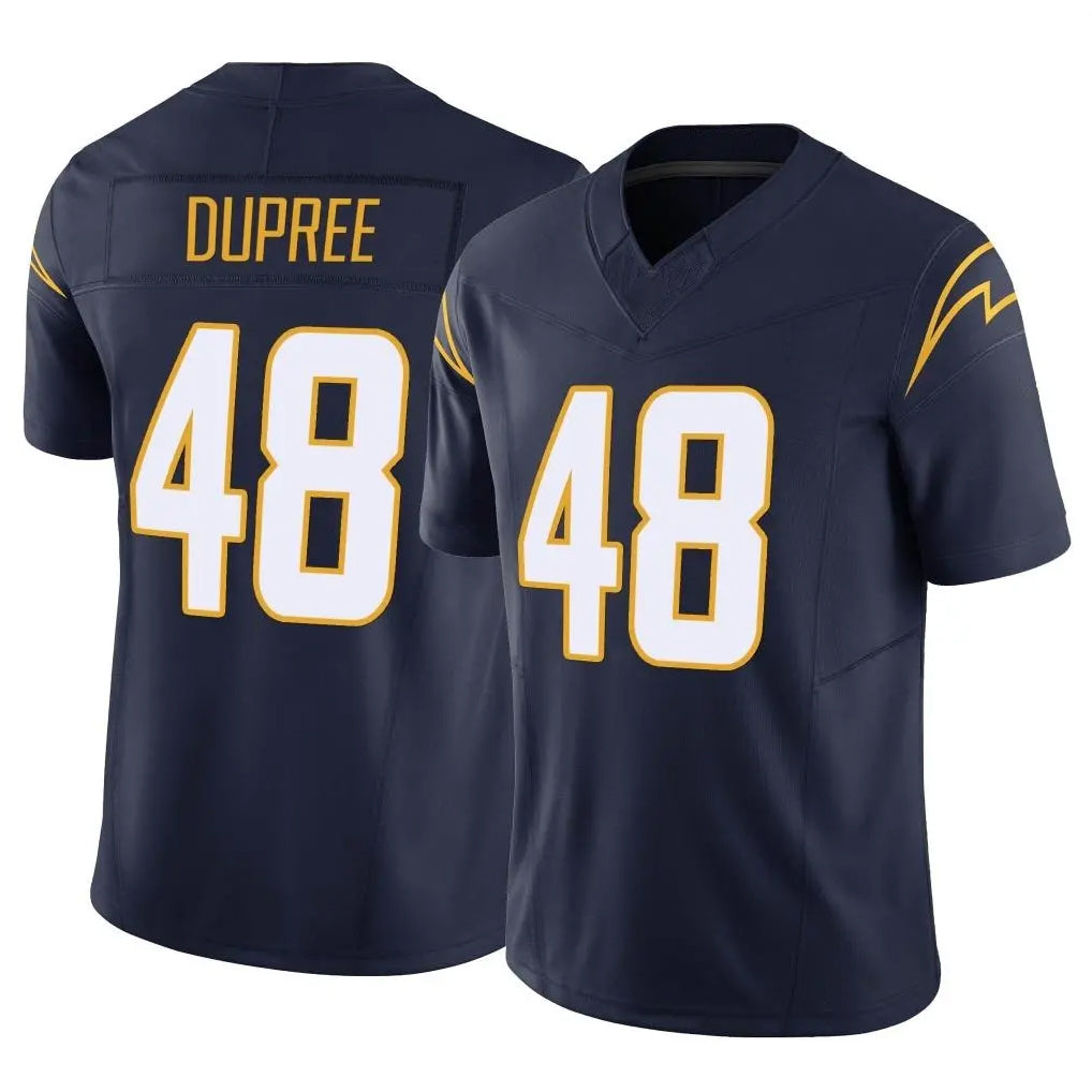 Elroe LA.Chargers #48 Bud Dupree Player Navy Limited Vapor F.U.S.E. Home Game Stitched Jerseys
