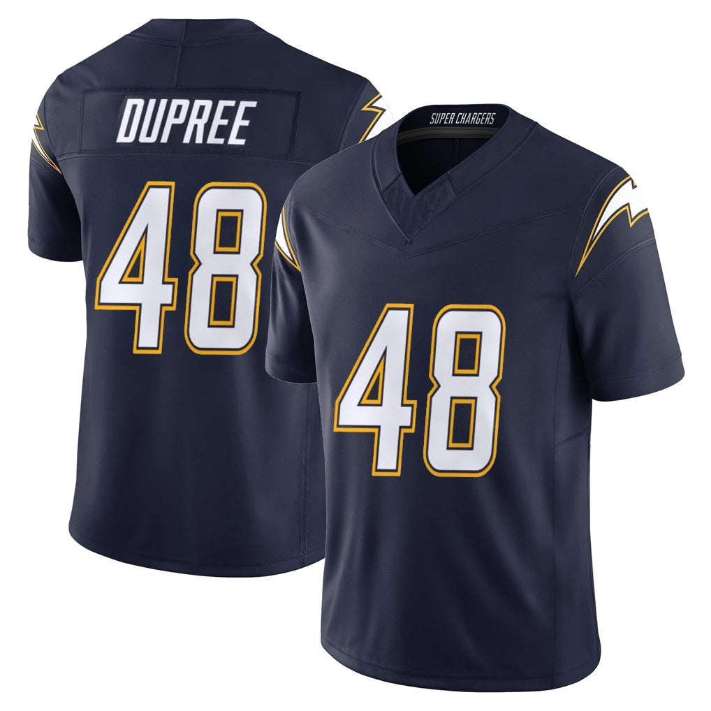 Elroe LA.Chargers #48 Bud Dupree Player Navy Vapor F.U.S.E. Limited Home Game Stitched Jerseys