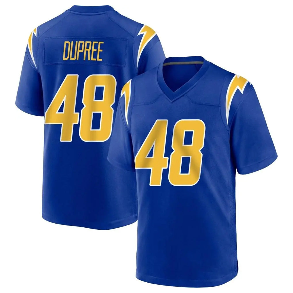 Elroe LA.Chargers #48 Bud Dupree Player Royal Home Game Stitched Jerseys