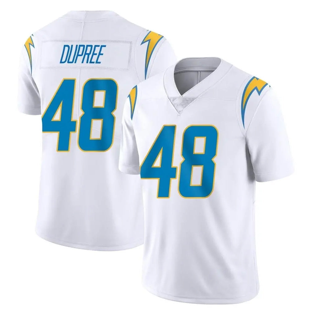 Elroe LA.Chargers #48 Bud Dupree Player White Limited Vapor Untouchable Home Game Stitched Jerseys