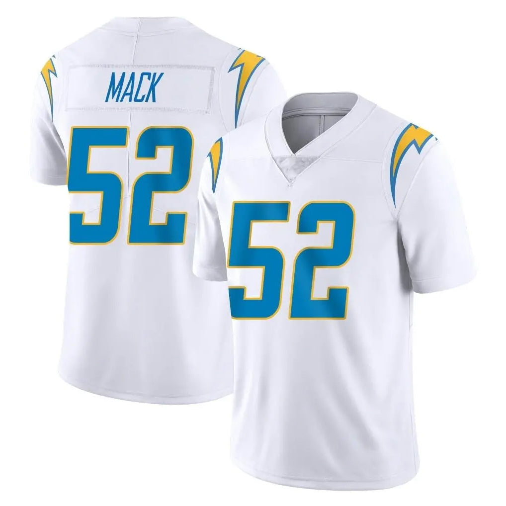 Elroe LA.Chargers #52 Khalil Mack Player White Limited Vapor Untouchable Home Game Stitched Jerseys