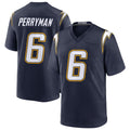 Elroe LA.Chargers #6 Denzel Perryman Player Navy Alternate Home Game Stitched Jerseys