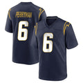 Elroe LA.Chargers #6 Denzel Perryman Player Navy Home Game Stitched Jerseys