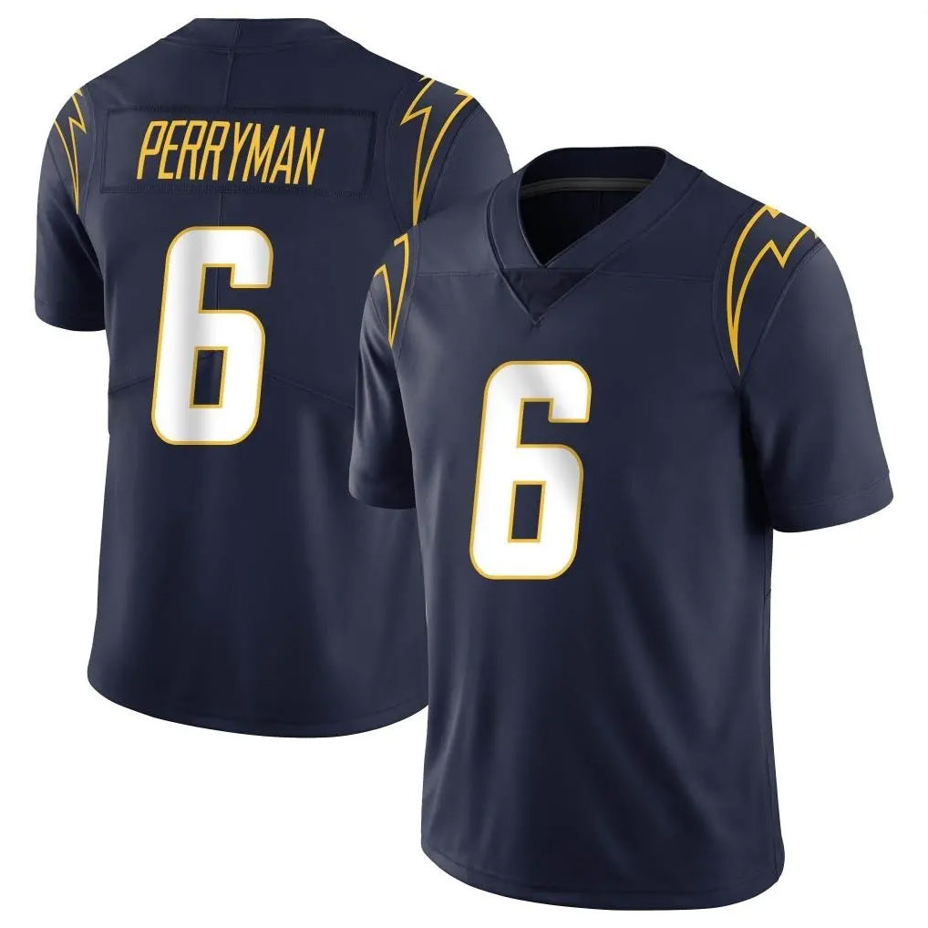 Elroe LA.Chargers #6 Denzel Perryman Player Navy Limited Vapor Untouchable Home Game Stitched Jerseys