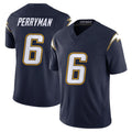 Elroe LA.Chargers #6 Denzel Perryman Player Navy Vapor F.U.S.E. Limited Home Game Stitched Jerseys