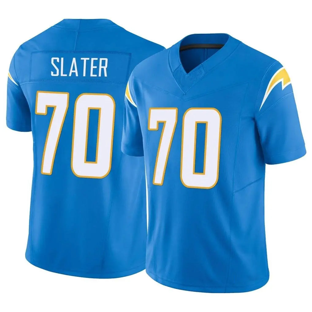 Elroe LA.Chargers #70 Rashawn Slater Player Blue Limited Vapor F.U.S.E. Home Game Stitched Jerseys