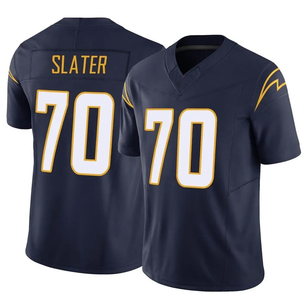 Elroe LA.Chargers #70 Rashawn Slater Player Navy Limited Vapor F.U.S.E. Home Game Stitched Jerseys
