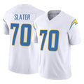 Elroe LA.Chargers #70 Rashawn Slater Player White Limited Vapor F.U.S.E. Home Game Stitched Jerseys