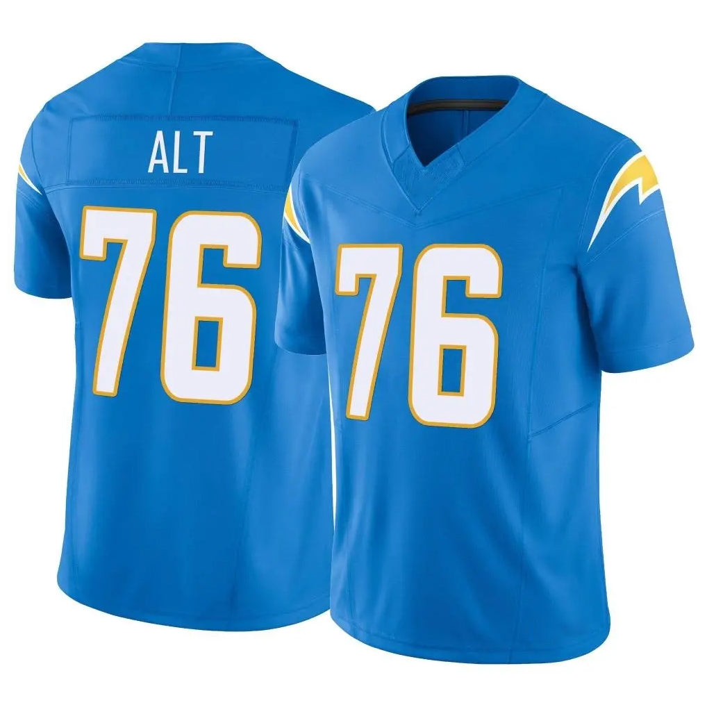 Elroe LA.Chargers #76 Joe Alt Player Blue Limited Vapor F.U.S.E. Home Game Stitched Jerseys