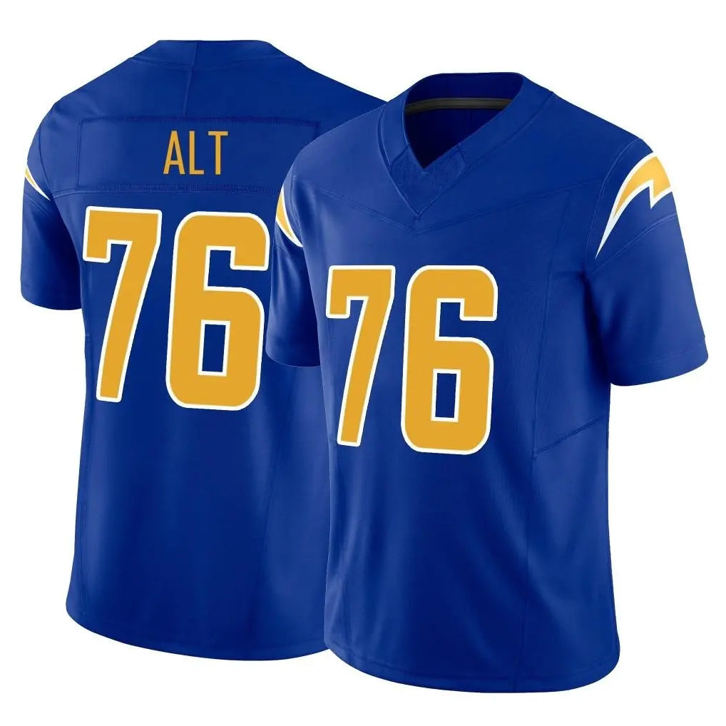 Elroe LA.Chargers #76 Joe Alt Player Royal Limited Vapor F.U.S.E. Home Game Stitched Jerseys
