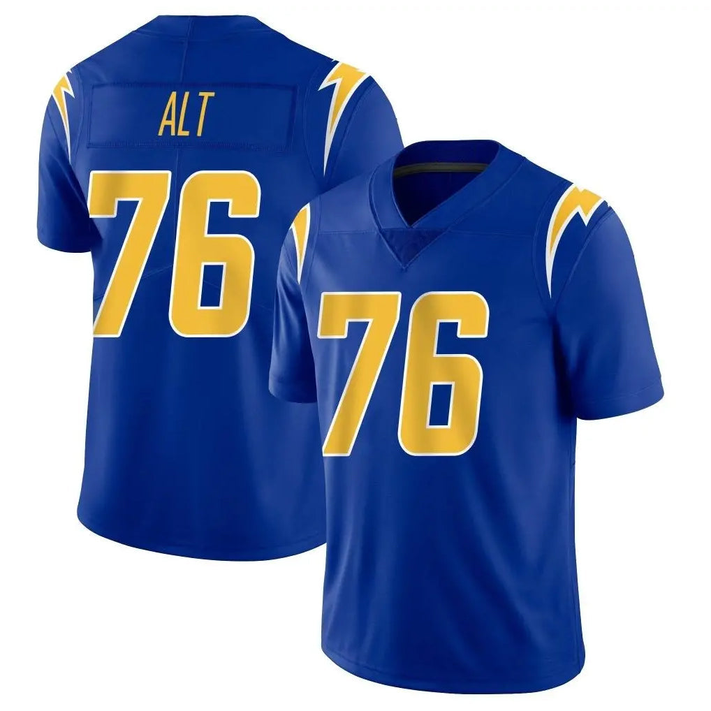 Elroe LA.Chargers #76 Joe Alt Player Royal Limited Vapor Home Game Stitched Jerseys