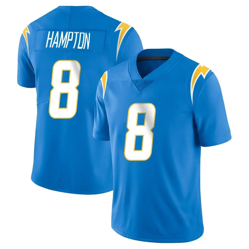 Elroe LA.Chargers #8 Omarion Hampton Player Blue Limited Vapor Untouchable Home Game Stitched Jerseys