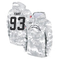 Elroe LA.Chargers #93 Teair Tart Player Arctic Camo Salute to Service Hoodies Limited Game Stitched Jerseys