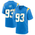 Elroe LA.Chargers #93 Teair Tart Player Blue Home Game Stitched Jerseys