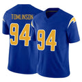 Elroe LA.Chargers #94 Dalvin Tomlinson Player Royal Limited Vapor F.U.S.E. Home Game Stitched Jerseys