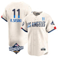 Elroe LA.Dodgers #11 Roki Sasaki Player Cream World Series City Connect Limited Home Stitched Jerseys