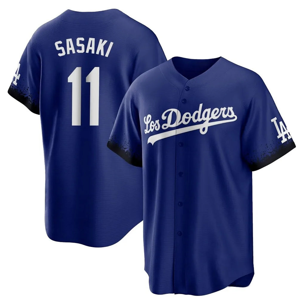 Elroe LA.Dodgers #11 Roki Sasaki Player Royal City Connect Home Game Stitched Jerseys