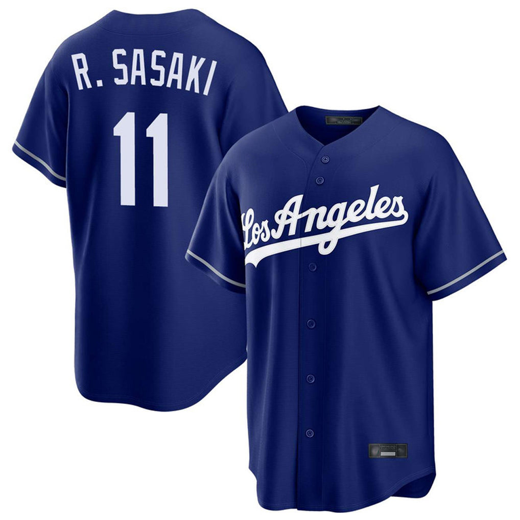 Elroe LA.Dodgers #11 Roki Sasaki Player Royal Game Stitched Jerseys
