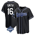 Elroe LA.Dodgers #16 Will Smith Player Black World Series Meet Carbon Limited Home Stitched Jerseys