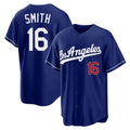 Elroe LA.Dodgers #16 Will Smith Player Royal Game Home Stitched Jerseys