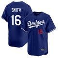 Elroe LA.Dodgers #16 Will Smith Player Royal Limited Home Stitched Jerseys