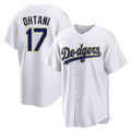 Elroe LA.Dodgers #17 Shohei Ohtani Player Gold White 2026 Collection Stadium Game Stitched Jerseys