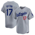 Elroe LA.Dodgers #17 Shohei Ohtani Player Gray Limited Home Stitched Jerseys