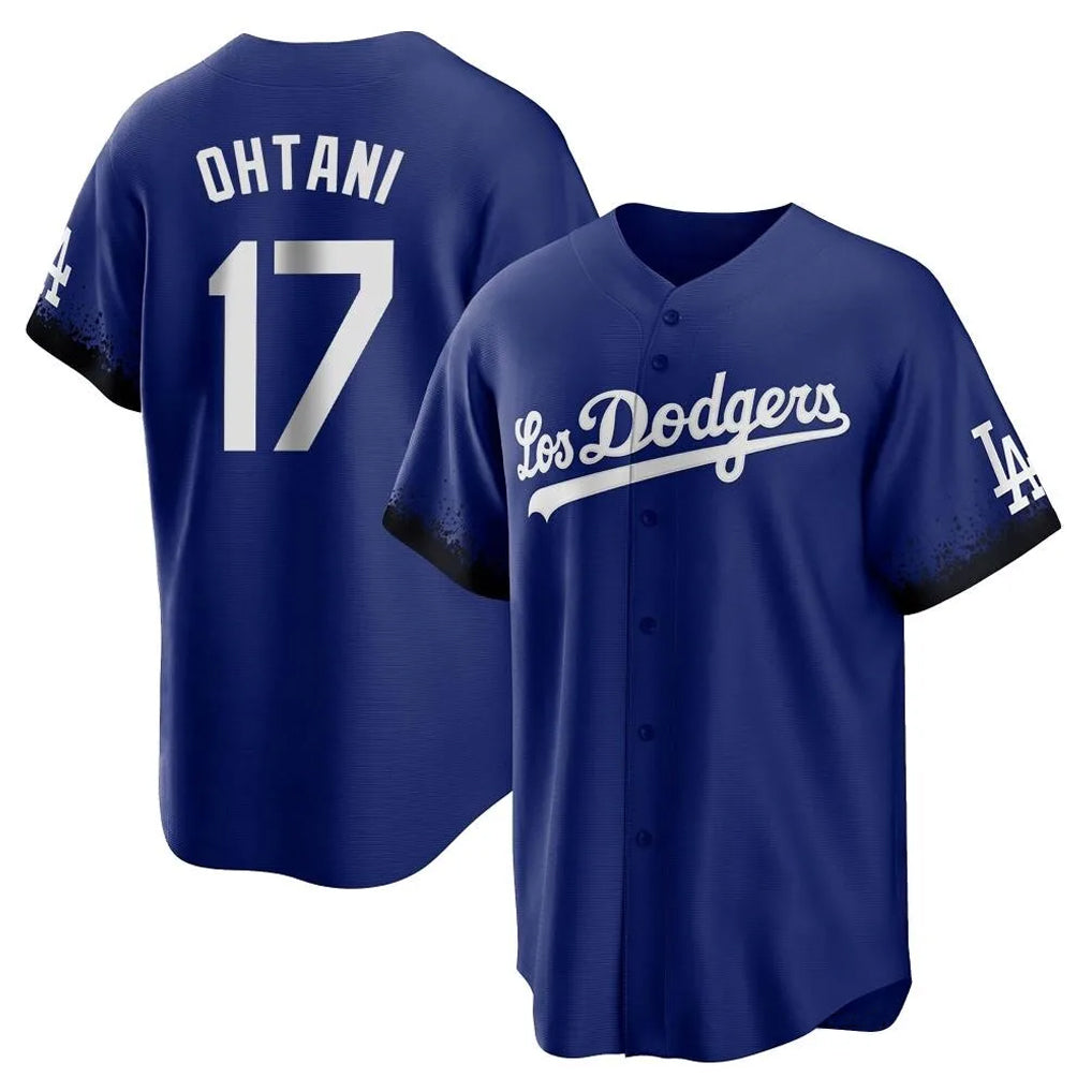 Elroe LA.Dodgers #17 Shohei Ohtani Player Royal City Connect Home Game Stitched Jerseys
