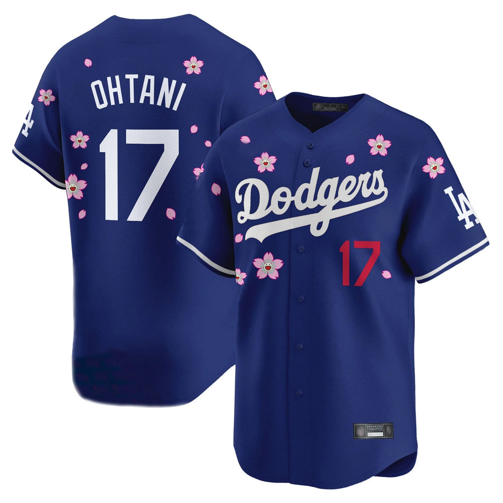 Elroe LA.Dodgers #17 Shohei Ohtani Player Royal Tokyo Series Vapor Premier Limited Stitched Jerseys