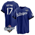 Elroe LA.Dodgers #17 Shohei Ohtani Player Royal World Series City Connect Home Game Stitched Jerseys