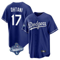 Elroe LA.Dodgers #17 Shohei Ohtani Player Royal World Series Meet Home Game Stitched Jerseys