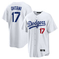 Elroe LA.Dodgers #17 Shohei Ohtani Player White Home Game Stitched Jerseys