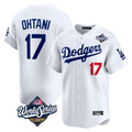 Elroe LA.Dodgers #17 Shohei Ohtani Player White World Series Limited Home Stitched Jerseys