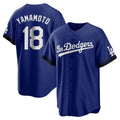 Elroe LA.Dodgers #18 Yoshinobu Yamamoto Player Royal City Connect Home Game Stitched Jerseys
