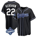 Elroe LA.Dodgers #22 Clayton Kershaw Player Black World Series Meet Carbon Limited Home Stitched Jerseys