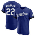 Elroe LA.Dodgers #22 Clayton Kershaw Player Royal City Connect Elite Home Stitched Jerseys