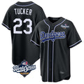 Elroe LA.Dodgers #23 Kyle Tucker Player Black World Series Carbon Limited Home Stitched Jerseys